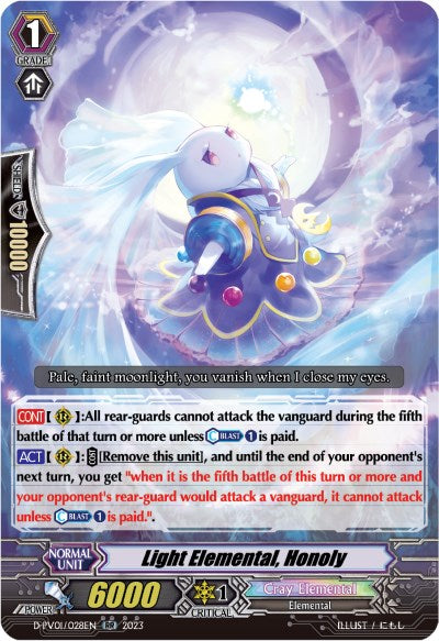 Light Elemental, Honoly (D-PV01/028EN) [D-PV01: History Collection] 