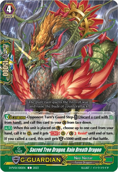 Sacred Tree Dragon, Rain Breath Dragon (D-PV01/100EN) [D-PV01: History Collection] 