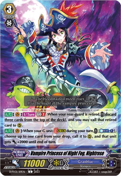 Vampire Princess of Night Fog, Nightrose (D-PV01/119EN) [D-PV01: History Collection] 