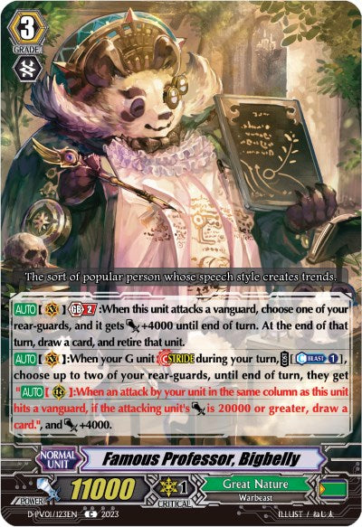 Famous Professor, Bigbelly (D-PV01/123EN) [D-PV01: History Collection] 