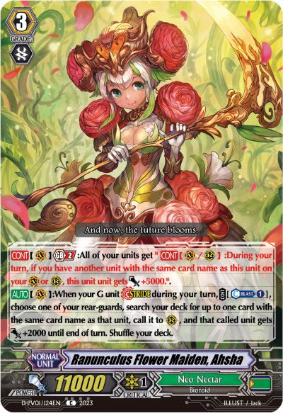 Ranunculus Flower Maiden, Ahsha (D-PV01/124EN) [D-PV01: History Collection] 