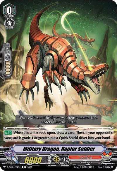 Military Dragon, Raptor Soldier (D-PV01/298EN) [D-PV01: History Collection] 
