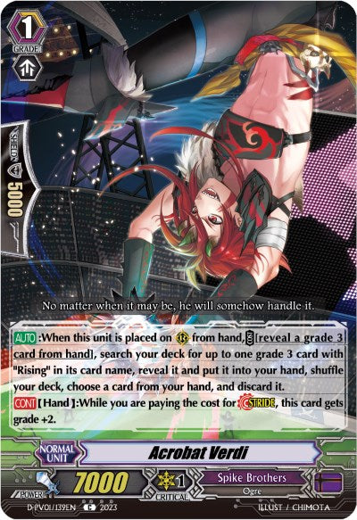Acrobat Verdi (D-PV01/139EN) [D-PV01: History Collection] 