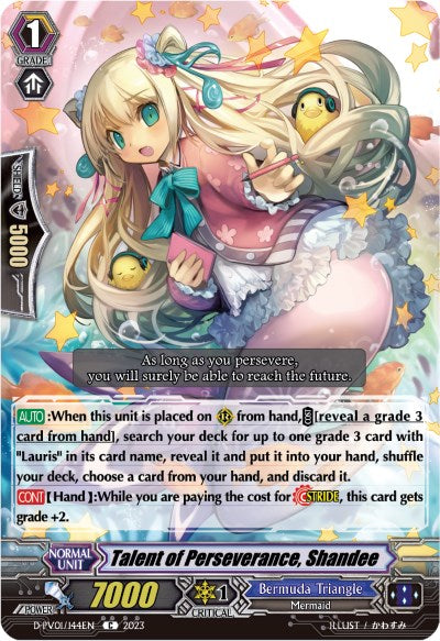 Talent of Perseverance, Shandee (D-PV01/144EN) [D-PV01: History Collection] 