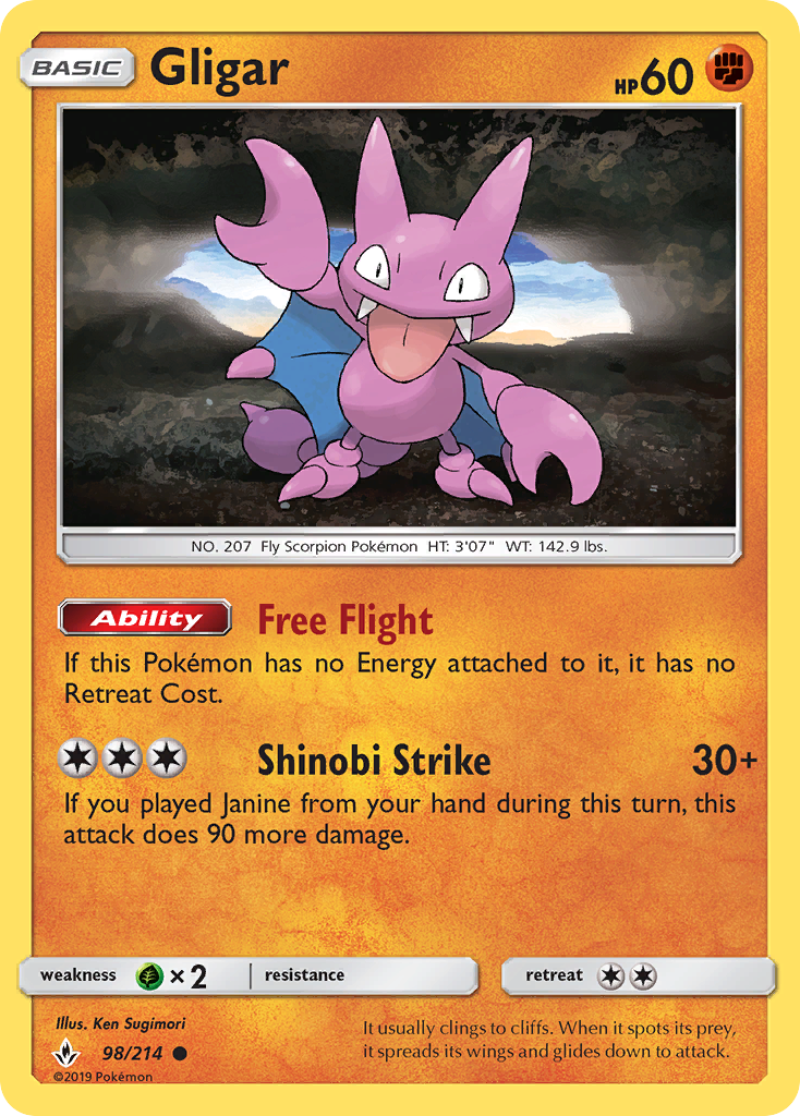 Gligar (98/214) [Sun &amp; Moon: Unbroken Bonds] 