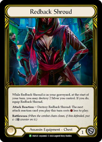 Redback Shroud (Golden) [FAB123] (Promo) Cold Foil 