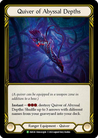 Quiver of Abyssal Depths (Golden) [FAB126] (Promo) Cold Foil 