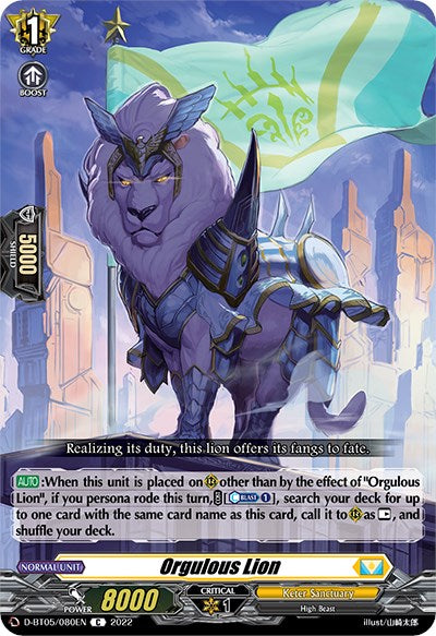 Orgulous Lion (D-BT05/080EN) [Triumphant Return of the Brave Heroes]