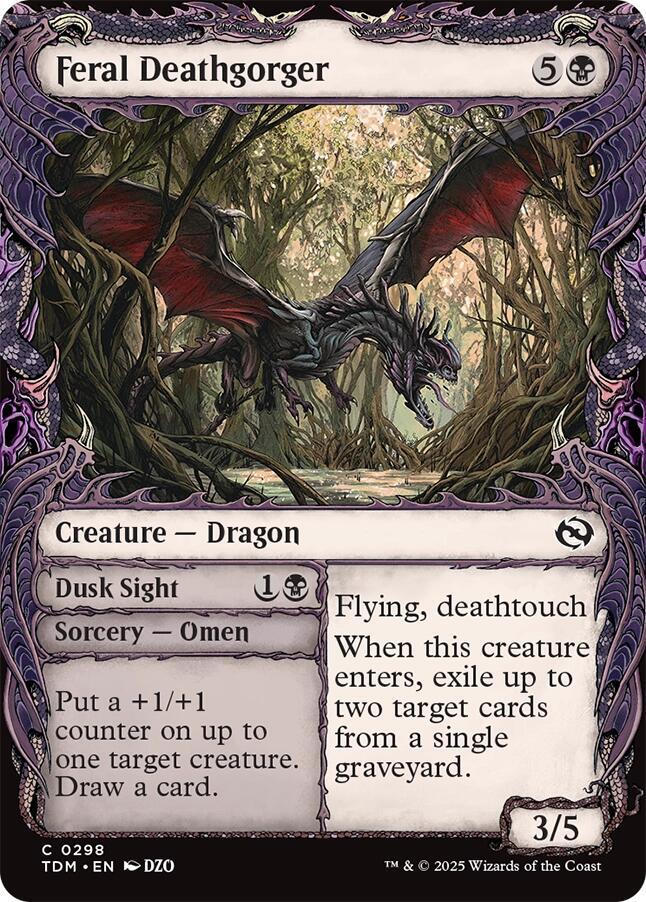 Feral Deathgorger (Showcase) [Tarkir: Dragonstorm] 