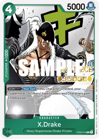 X.Drake (Judge Pack Vol. 2) [One Piece Promotion Cards] 