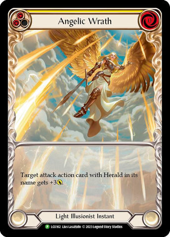 Angelic Wrath (Yellow) [LGS162] (Promo) Rainbow Foil 