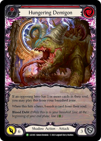 Hungering Demigon (Red) [LGS165] (Promo) Rainbow Foil 