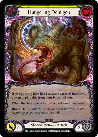 Hungering Demigon (Yellow) [LGS166] (Promo) Rainbow Foil 