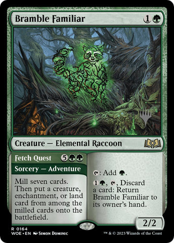 Bramble Familiar // Fetch Quest (Promo Pack) [Wilds of Eldraine Promos] 