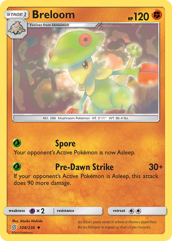 Breloom (108/236) [Sun &amp; Moon: Unified Minds] 