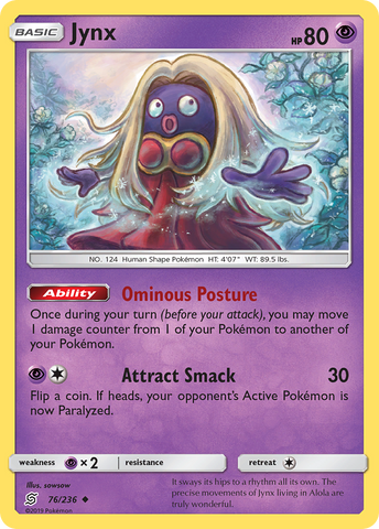 Jynx (76/236) [Sun &amp; Moon: Unified Minds] 