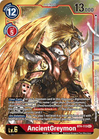 AncientGreymon [BT4-113] (Alternate Art) [Great Legend] 