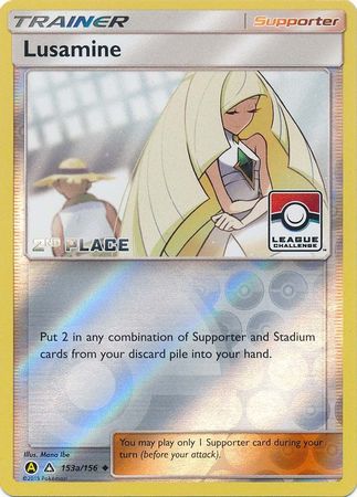 Lusamine (153a/156) (League Challenge Alt Art 2nd Place) [Sun &amp; Moon: Ultra Prism] 