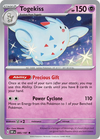 Togekiss (085/197) (Theme Deck Exclusive) [Scarlet &amp; Violet: Obsidian Flames] 