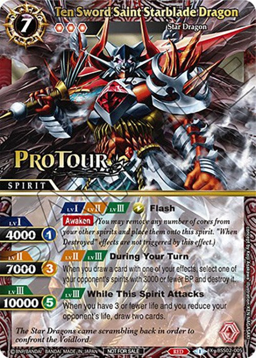 Ten Sword Saint Starblade Dragon (X Rare Special Pack Vol. 2) (BSS02-005) [Battle Spirits Saga Promo Cards]