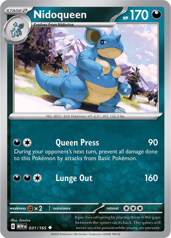 Nidoqueen (031/165) [Scarlet &amp; Violet: 151] 