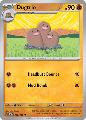 Dugtrio (051/165) [Scarlet &amp; Violet: 151] 