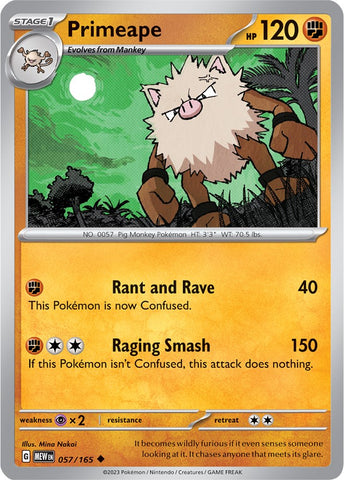 Primeape (057/165) [Scarlet &amp; Violet: 151] 