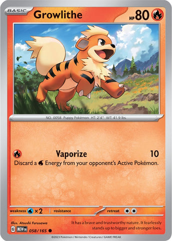Growlithe (058/165) [Scarlet &amp; Violet: 151] 