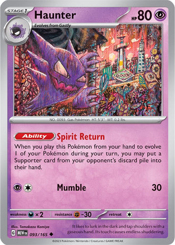 Haunter (093/165) [Scarlet &amp; Violet: 151] 