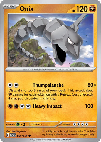 Onix (095/165) [Scarlet &amp; Violet: 151] 