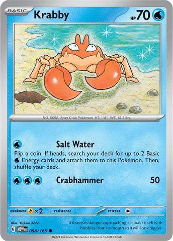 Krabby (098/165) [Scarlet &amp; Violet: 151] 