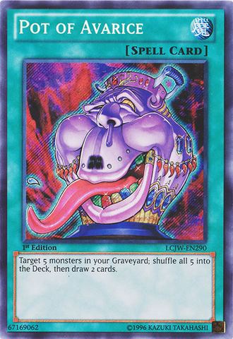 Pot of Avarice [LCJW-EN290] Secret Rare 