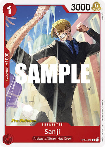 Sanji [Kingdoms of Intrigue Pre-Release Cards] 