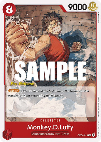 Monkey.D.Luffy [Kingdoms of Intrigue Pre-Release Cards] 