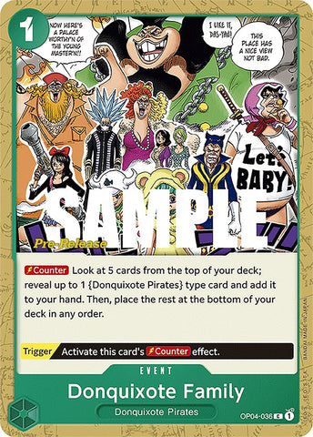 Donquixote Family [Kingdoms of Intrigue Pre-Release Cards] 