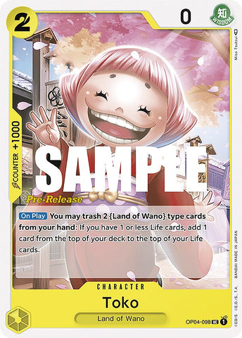 Toko [Kingdoms of Intrigue Pre-Release Cards] 