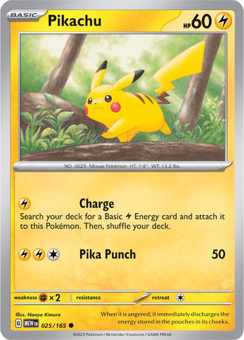 Pikachu (025/165) [Scarlet &amp; Violet: 151] 