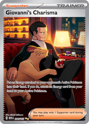 Giovanni's Charisma (204/165) [Scarlet &amp; Violet: 151] 