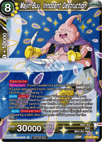Majin Buu, Innocent Destruction (Championship Selection Pack 2023 Vol.3) (Gold-Stamped) (P-544) [Tournament Promotion Cards] 