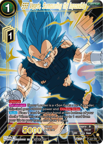 SSB Vegeta, Surmounting the Impossible (Alt. Art Card Set 2023 Vol. 3) (P-427) [Tournament Promotion Cards] 