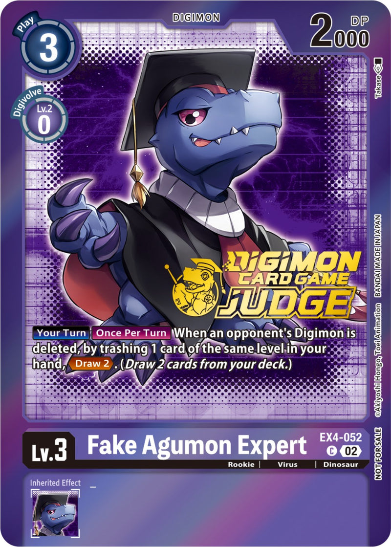 Fake Agumon Expert [EX4-052] (Judge Pack 4) [Alternative Being Booster Promos] 