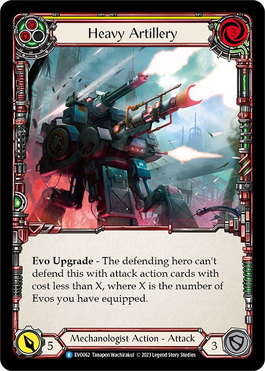 Heavy Artillery (Yellow) [EVO062] (Bright Lights) Rainbow Foil 