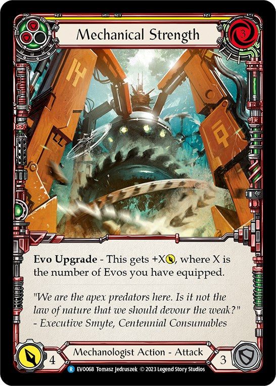 Mechanical Strength (Yellow) [EVO068] (Bright Lights) Rainbow Foil 