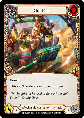 Out Pace (Yellow) [EVO205] (Bright Lights) Rainbow Foil 