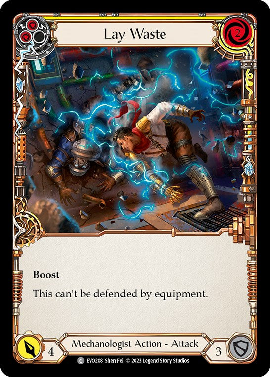 Lay Waste (Yellow) [EVO208] (Bright Lights) Rainbow Foil 