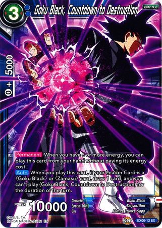 Goku Black, Countdown to Destruction (EX06-12) [Special Anniversary Set] 