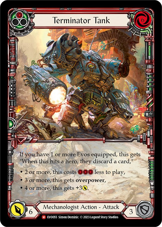 Terminator Tank (Extended Art) [EVO055] (Bright Lights) Rainbow Foil 