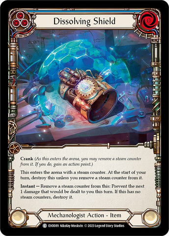 Dissolving Shield (Blue) [EVO089] (Bright Lights) Rainbow Foil 