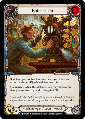 Ratchet Up (Yellow) [EVO106] (Bright Lights) Rainbow Foil 