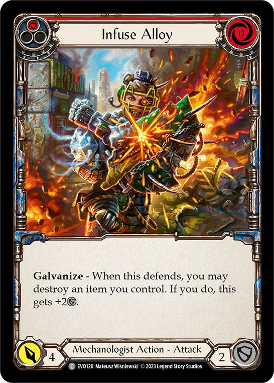 Infuse Alloy (Red) [EVO120] (Bright Lights) Rainbow Foil 